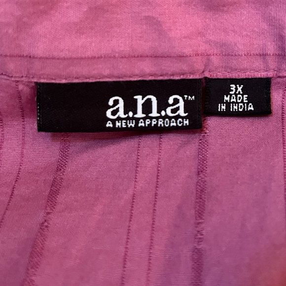 a.n.a. ANA Pale Purple SS Top SZ 3X NWT - Picture 3 of 4